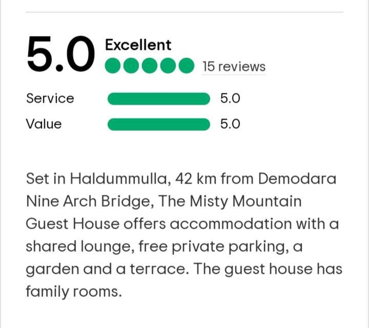 The Misty Mountain Guest House Haldummulla Ngoại thất bức ảnh